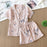 VenusFox Women's Sleepwear 100% Cotton Gauze Soft Pajama Sets Button Down Long Sleeve Pj Floral Pajama Set
