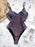 VenusFox Shiny One Piece Swimsuit Women Swimwear Sexy V Neck High Cut Swimming Suit Female Monokini Bodysuit Beach Bathing Suit Swim