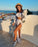 VenusFox Two Piece Dress Swimwear Swimsuit Bikini Beach Cover Up Women Summer Ladies Bathing Suit Solid Wear
