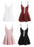 VenusFox High Quality Women's Satin Sleepwear Female Silk Nightgown Sexy Lace V-Neck Sling Nightdress Women Solid Color Soft Home Dress