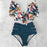 VenusFox High Waist Ruffled Sexy Bikini Set 2020 Flounce Biquini Swimwear Women Two Pieces Swimsuit Floral Beachwear V-Neck Bathing Suit