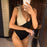 VenusFox Scalloped Splicing High Cut One Piece Swimsuit Women Swimwear Female Ribbed Bather Bathing Suit Swim Lady V2425