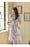 VenusFox Summer New Chiffon Floral Midi Calf Dress For Women Puff Sleeves High Waist Elegant Sweet Beach Dresses