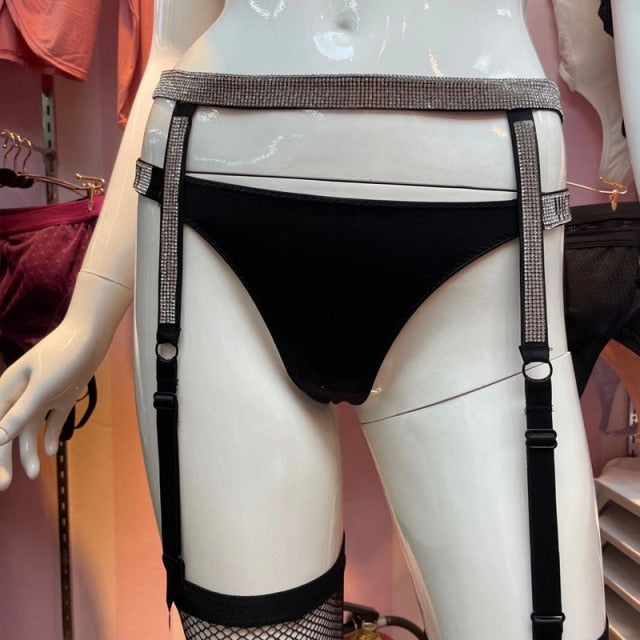 VenusFox Sexy Secret Lace Rhinestone Bikini Thong Letter LOGO Brand Design Push Up Bra Panty 2 Piece Women Adjustable Underwear Sets