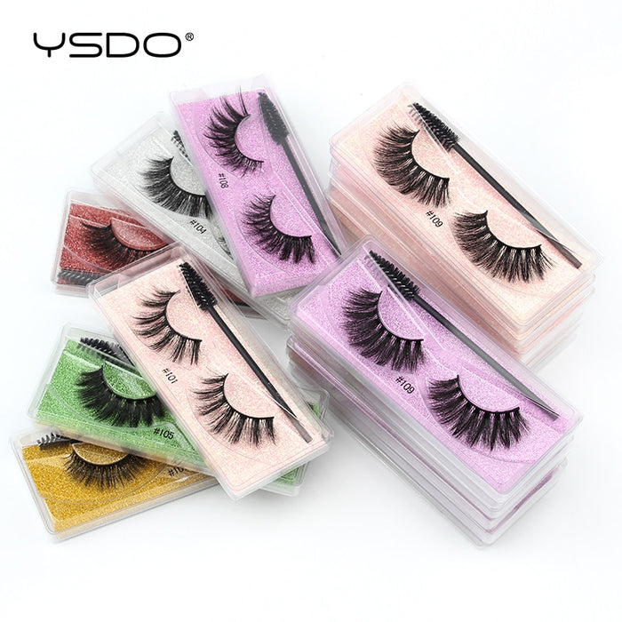 VenusFox Eyelash Wholesale 5/10/20/50/100 Pairs 3D Mink Lashes Natural False Eye Lashes Wholesale Mink Eyelashes Makeup Fake Lashes