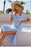 VenusFox Simplee Blue square collar plaid women dress Summer A-line high waist puff sleeve dress Elegant Mid-length short-sleeved dress