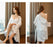 VenusFox Sleepwear Female Pajamas Set Viscose filament Sexy Lace Bridal Nightwear Wear Nighty Robe Women's pajamas home clothes
