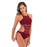 VenusFox new solid color one-piece swimsuit sexy lace hollow bikini swimsuit all-in-one beachwear ladies swimsuit