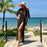 VenusFox Pareo Beach Tunic Bikini Cover Ups Long Beach Dress Swimwear Half-sleeve Swimsuit Sexy Bathing Suits Women