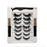 VenusFox 10 Pairs Strip Magnetic Eyelashes Set Magnet Liquid Eyeliner&lashes& Tweezer Waterproof Lasting Eyelash Extension