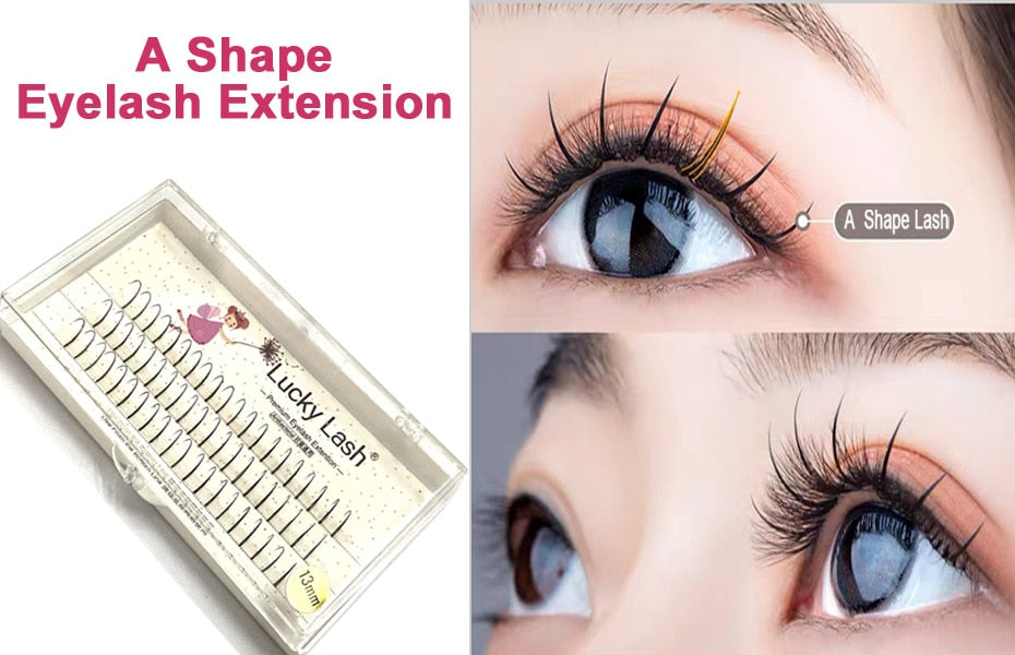 VenusFox A-Shape Professional Makeup Individual Lashes Cluster Lower Lashes Natural Fluffy False Eyelashes 3D Mink Eyelash Extension