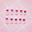 24pcs/set Cream nude pink color 3D fake nails with Sided adhesive Middle-long full nail tips