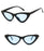 Retro Cat Eye Small Frame Triangle Sun glasses