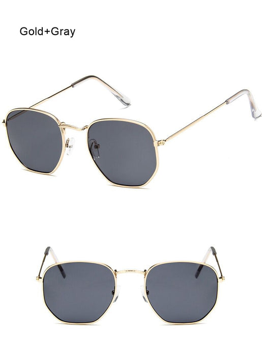 Women Luxury Vintage Retro Classic Black Square Sunglasses