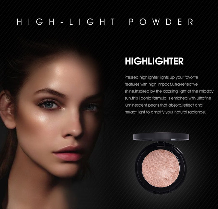 professional 6 color bronzer and highlighter palette powder