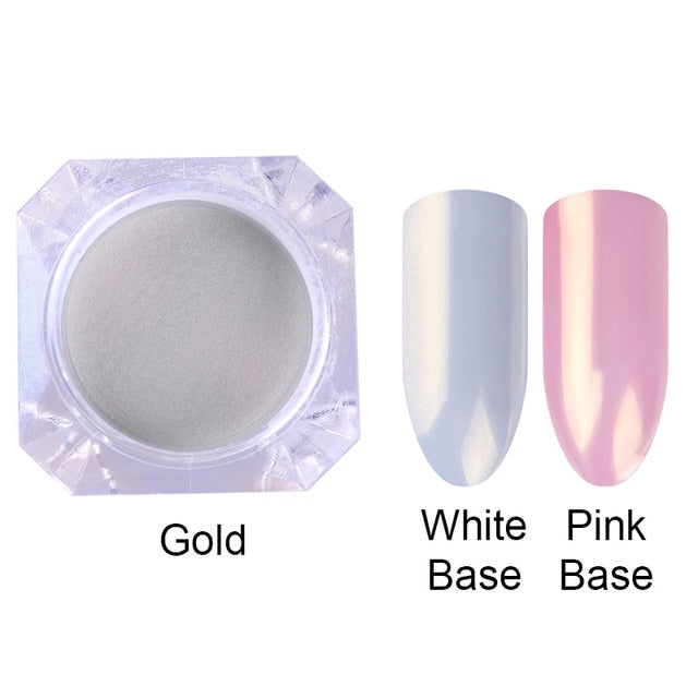 Mermaid Pearl Shell Shimmer Nail Powder Glitter Pigment Nail Art Decorations