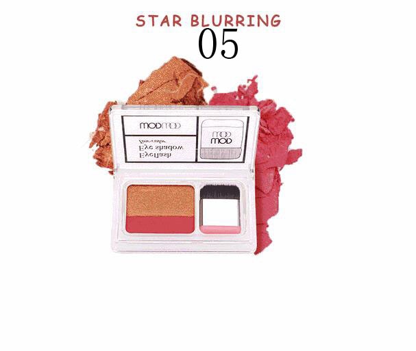 Duo Color Easy Makeup Eyeshadow Palette Shimmer Matte High Pigment Sunset Eyeshadow Make Up