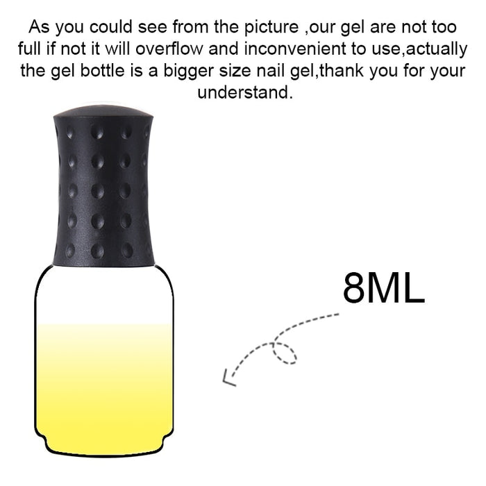 8ML Color UV Gel Nail Polish 28 Color LED Lamp Paint Soak Off Semi Permanent