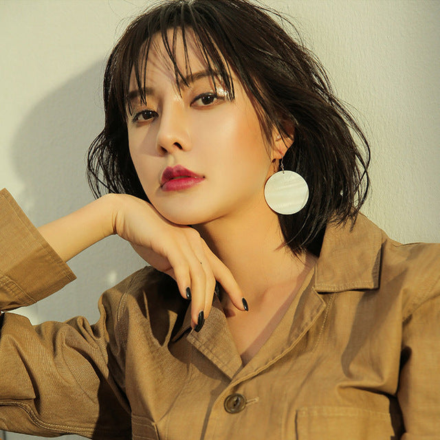 Vintage gold color Geometric Earrings