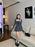 Korean Chic Spicy Girl Long Sleeve Cardigan Slim Fit Tube Top Bow High Waist Pleated Short Skirt Set Two Piece Set Women Outfits