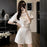 Women's Short Sets 2 Pieces Tracksuit White Clothing Female Shorts Trend 2024 New Coordinated Korean Style Tailor Fashion Full