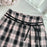 Summer Women Korean Shoujo Idols 2000s Gyaru Outfits 2 Piece Set Short Sleeve Crop Top With Tie + Mini Plaid Pleated Skirts