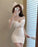 Sexy Low Cut Strapless Bodycon Dress for Women Summer Night Club Workwear Hot Girl Shoulder Bared Mini Dress Club Women's Wear