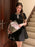 2025 French Luxury Designer Sequined Summer Dresses For Woman Elegant Fashion Casual Short Dress Party Vestidos Feminino Robes