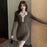 Sexy Female Dress Bodycon Tight Elegant Party Corset Outfits Full Casual Youth Retro Cotton Women's Long Sleeve Dresses Coquette