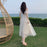 Mesh Dress Woman 2023 Summer Fairycore  Low Chest Off Shoulder Lace-Up White Dresses Women Sexy Sweet Spaghetti Strap Dress