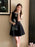 2025 French Luxury Designer Sequined Summer Dresses For Woman Elegant Fashion Casual Short Dress Party Vestidos Feminino Robes