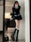 Sweet And Spicy Korean Sle irt And Skirt Set Women's Early Spring College Sle Stripe Splicing Pleated Skirt Two Piece S...
