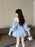 VenusFox French Strapless Dress Women Spring Summer Temperament High-end Sexy Backless Princess Puffy Dresses Shorts Set