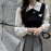 Women's Spring Autumn Preppy Style Clothing 2025 New Student Patchwork Shirt Mini Pleated Skirts Outfits High School Uniform