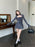 Korean Chic Spicy Girl Long Sleeve Cardigan Slim Fit Tube Top Bow High Waist Pleated Short Skirt Set Two Piece Set Women Outfits