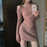 Over The Shoulder Woman Knitted Dress New in Fashion Cool Essential Comfortable Korean Y2k Sexy Daring Crochet Dresses for Women