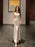 VenusFox Women's Vintage Pink & White Lace Patchwork Strapless Maxi Dress