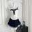 Summer Women Kpop Birthday Gyaru Y2k Coquette 2000s Aesthetic Rave Idols Outfits 2 Piece Set Camisole + Mini Pleated Skirt