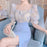 2 Pieces Sets for Women Short Sleeve Skirt Slit Kawaii Clothing Trend 2024 Formal Occasion Luxury Designer Event Woman Outfit