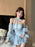 VenusFox French Strapless Dress Women Spring Summer Temperament High-end Sexy Backless Princess Puffy Dresses Shorts Set