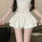 Korean Chic Y2K Sweet Girl's White Princess Mini Skirt Ballet-style Tiered Skirt Elastic High Waist Cake Skirt Shorts All-match