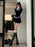 Sweet And Spicy Korean Sle irt And Skirt Set Women's Early Spring College Sle Stripe Splicing Pleated Skirt Two Piece S...