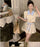 Kawaii 2 Pieces Skirt Sets for Women Vacation 2025 New Matching in The Same Full Summer Fashion Clothing Trend Woman Outfit