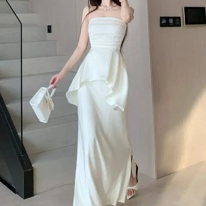 Sleeveless Women's Two Skirt Piece Set Festival Clothing Luxury Y2k Clothes Cheap Offers Vacation 2025 Trend Full Female Outfits