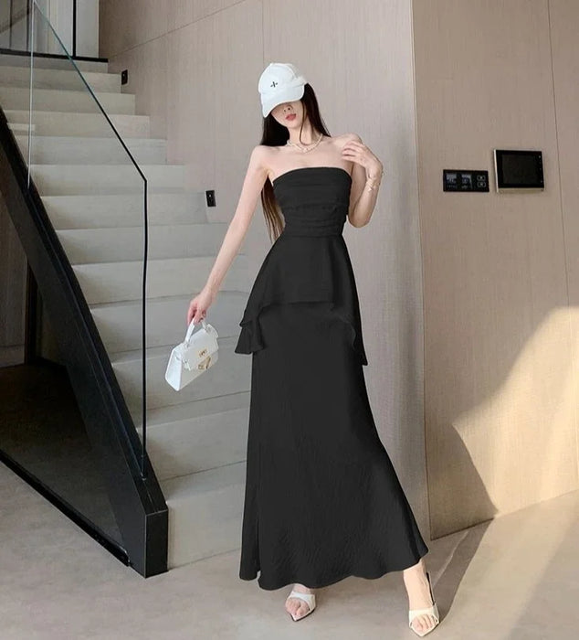 Sleeveless Women's Two Skirt Piece Set Festival Clothing Luxury Y2k Clothes Cheap Offers Vacation 2025 Trend Full Female Outfits