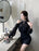 Off Shoulder Dresses for Women Spring Autumn 2025 Beach Korean Fashion One Pieces Curvy Hot Kpop Chiffon Woman Long Sleeve Dress