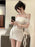 VenusFox Woman Dress Strapless Ruffles Sweet Off Shoulder Patchwork Slim Sweet Backless Summer Fashion Party Mini Dresses Sexy
