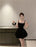 Ele Satin Slim Fit ter Dr Women's Summer High Waist Flared ort Skirt Slimming A-Line Dr Korean Sle Casual Wear