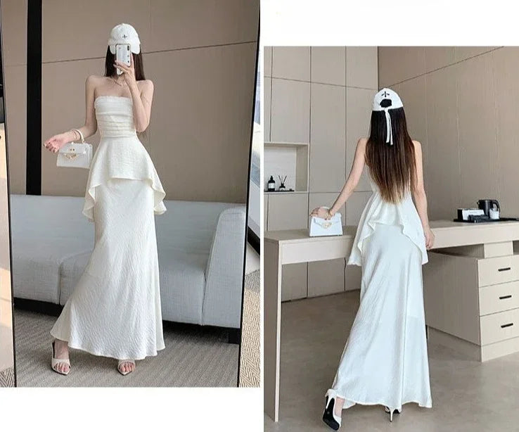 Sleeveless Women's Two Skirt Piece Set Festival Clothing Luxury Y2k Clothes Cheap Offers Vacation 2025 Trend Full Female Outfits
