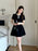 2025 French Luxury Designer Sequined Summer Dresses For Woman Elegant Fashion Casual Short Dress Party Vestidos Feminino Robes